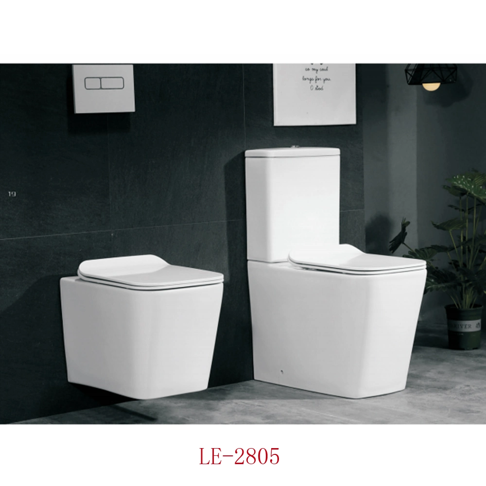 Glazed Porcelain Two Pieces Back to Wall Floor Standing Toilets for Australia