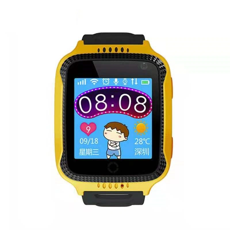 Los niños llamada Reloj inteligente Q528 Niños Sos Smartwatch resistente al agua de la tarjeta SIM Bebé Ubicación reloj Relojes Tracker