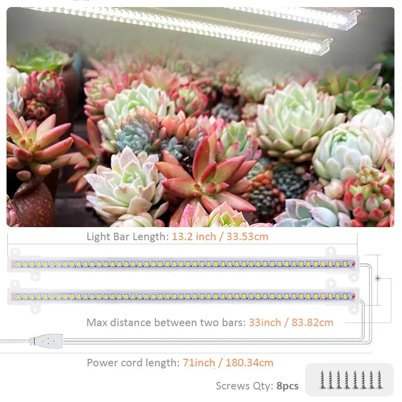 Drop Shipping Diming Timing Function White Full Spectrum 10W Strip Cabinet Grow Light LED Full Spectrum