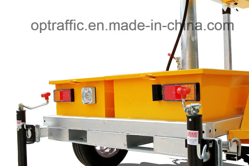 Hydraulic Lifting 360 Degree Rotatable Solar Powered Portable Electronic LED Message Sign Boards