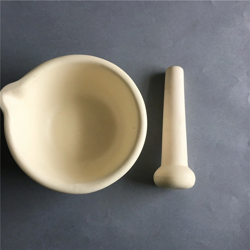 High Dielectric Properties and Good Quality Laboratory Alumina Corundum Ceramic Grinding Mortar and Pestle