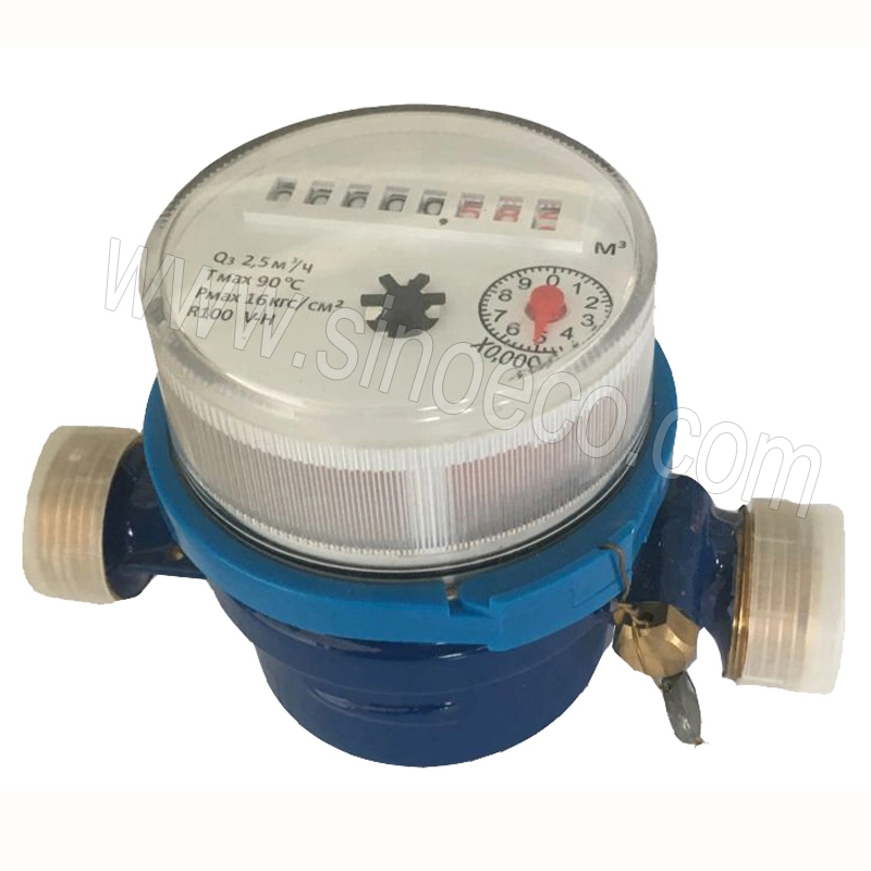 LXSC-D3 Single Jet Dry Type Vane Wheel 80mm Length Water Meter