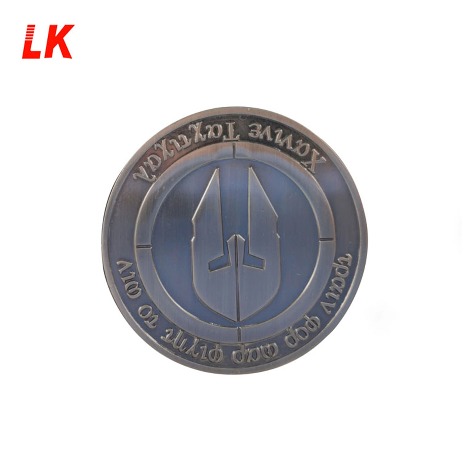 Custom Logo on 2 Sides Coin Bronze Souvenir Warrior Coin