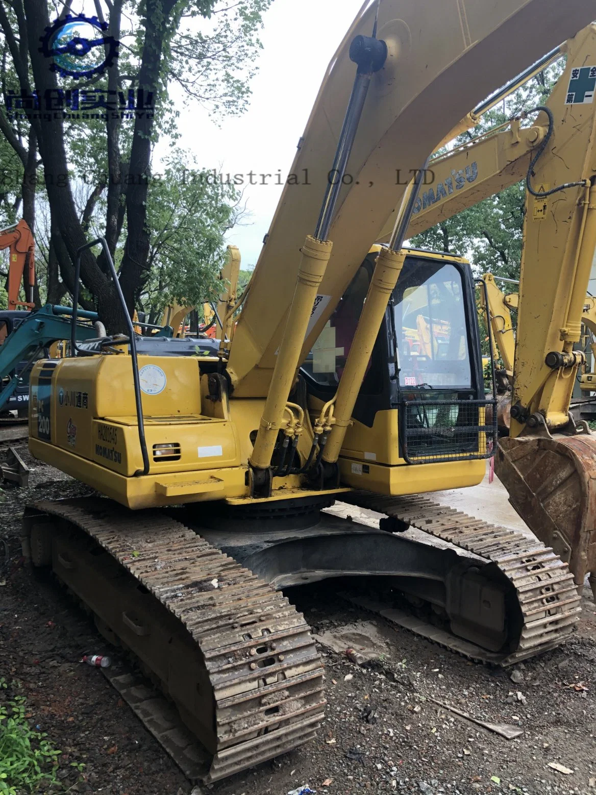 Second-Hand Original Japanese Komatsuu PC200-7 20 Ton Model Crawler Repair Earth Machine Engineering Machine Excavator and Accessories