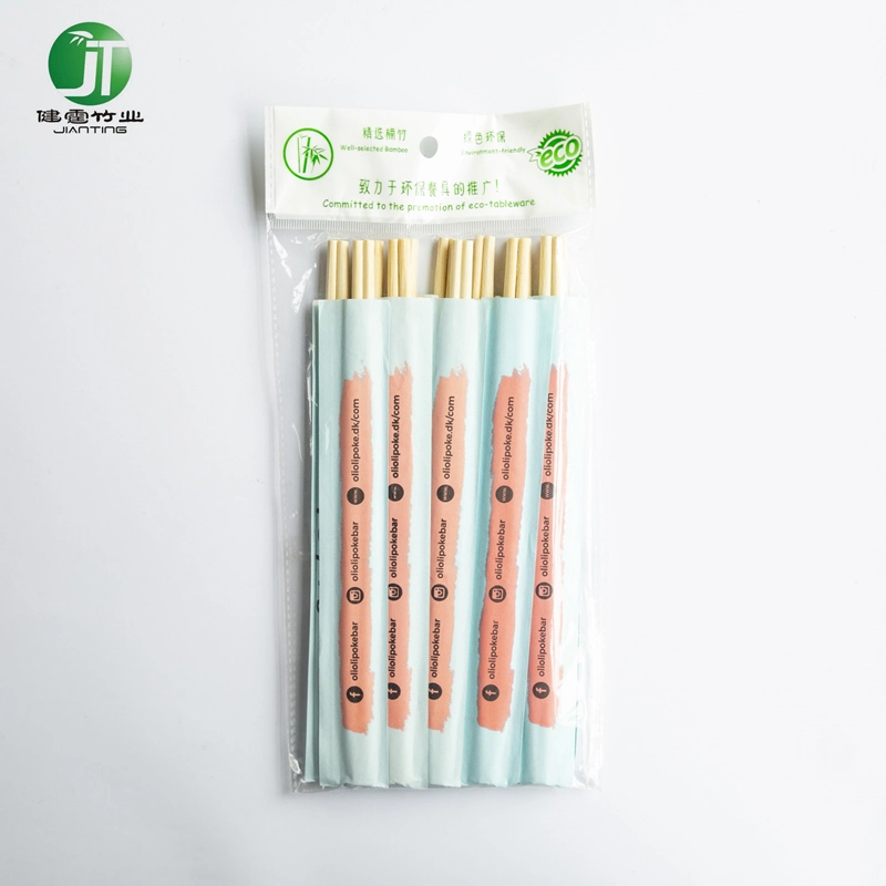Baguettes jetables en bambou de qualité supérieure Faciles à tenir Connectées en haut 24cm