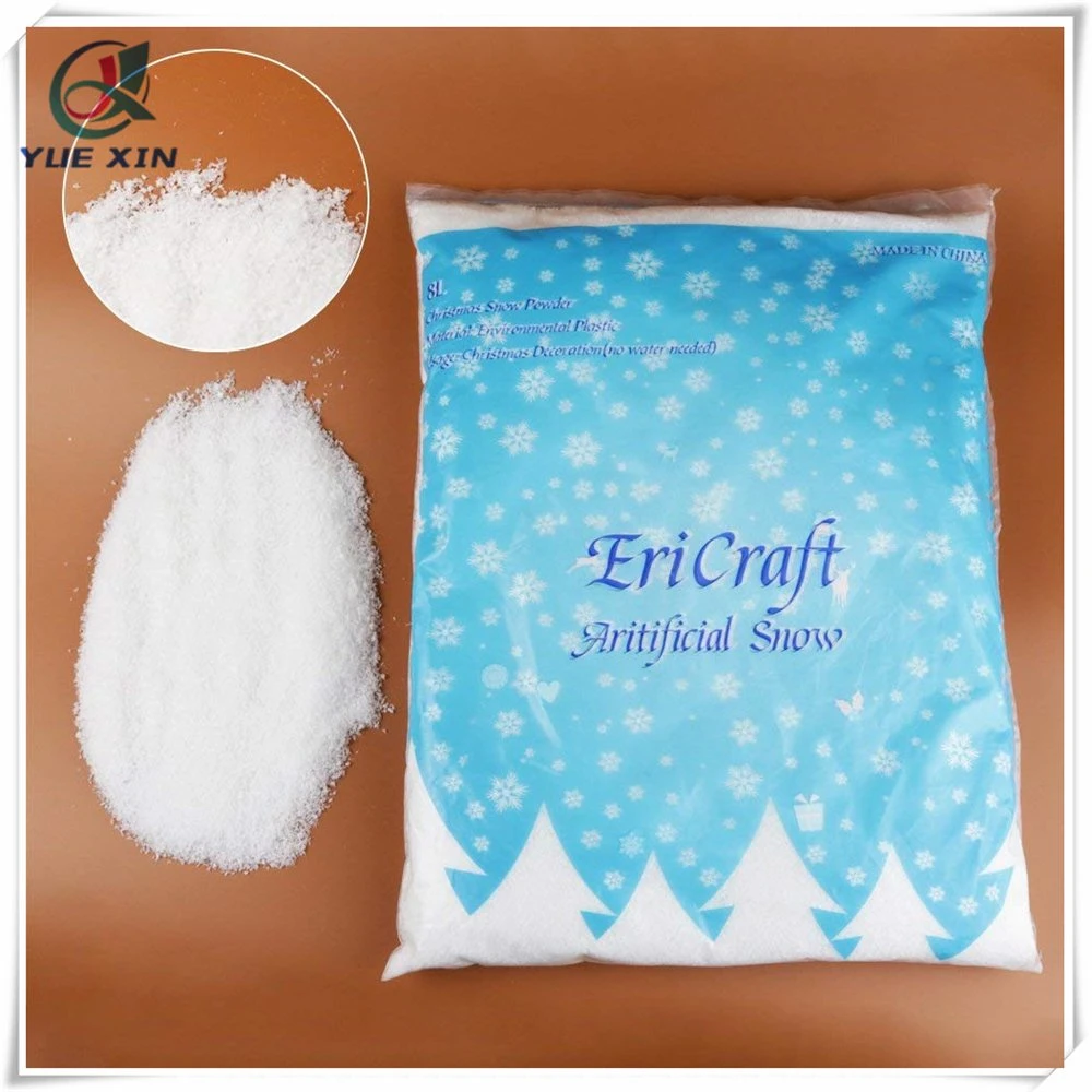 Artificial Snow, 8 Liters, 9.2 Oz, Plastic Snow for Decoration and Handcraft