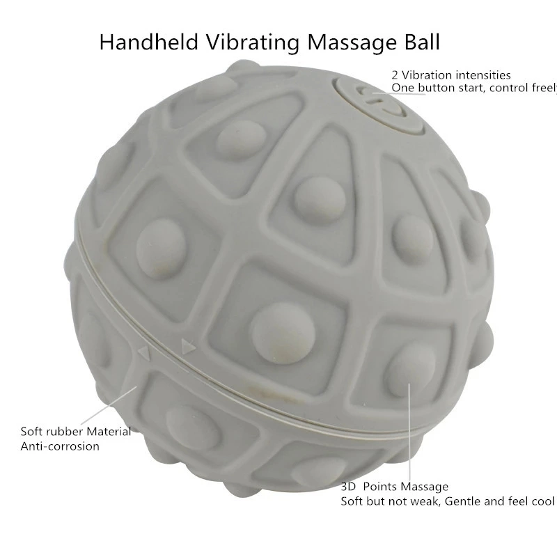 Ouriço Silicone Velocidade Eléctrico Terapia vibratória Massagem Ball