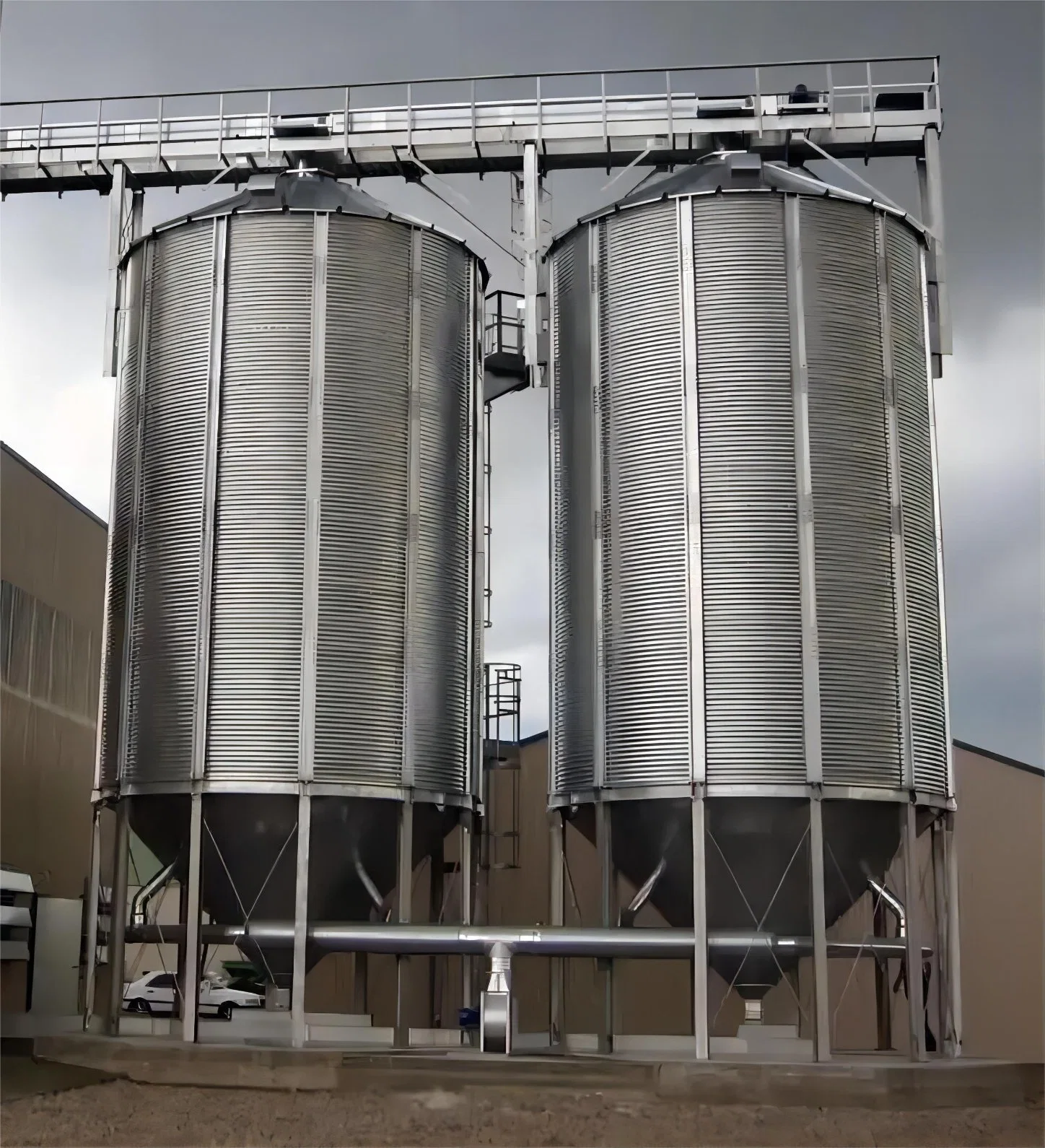 Paddy Silo / girassol semente Silo / milho Silo galvanizando grão de aço inoxidável Armazenamento Silo