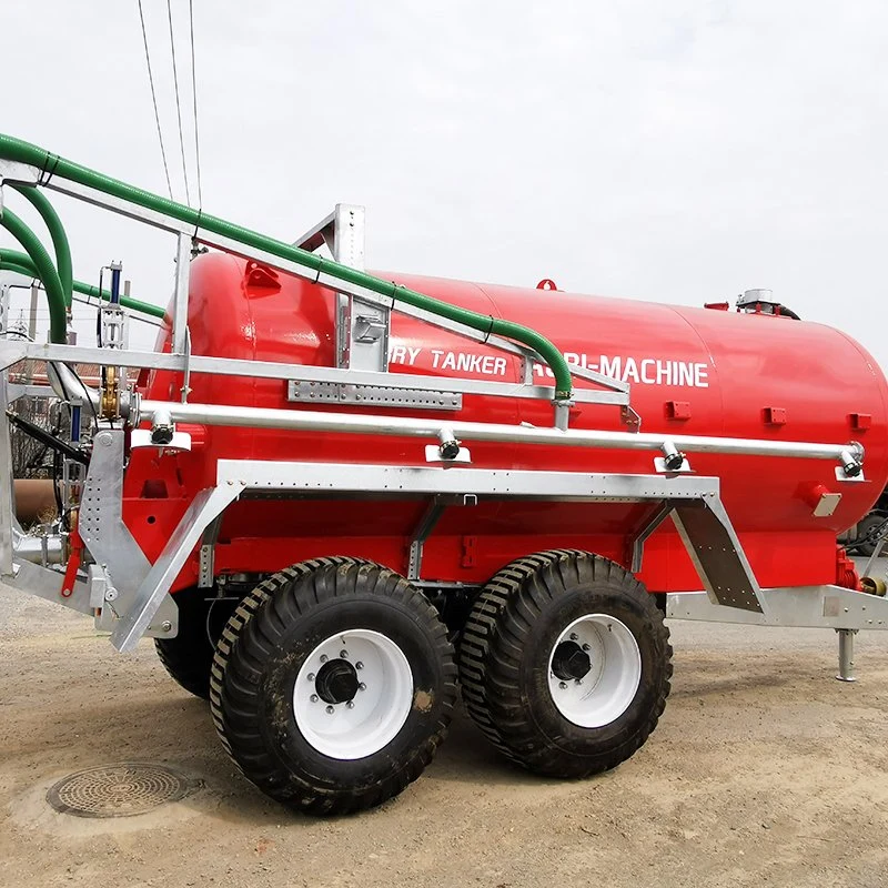 Tractor Powered papilla líquido fertilizante del estiércol del depósito de la difusión de la máquina con las mangueras de pulverización