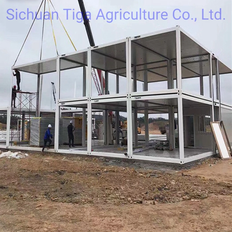 Prefabricated Modular Building Containerized Housing Unit SGS Container Frame Portable Office for Construction Site