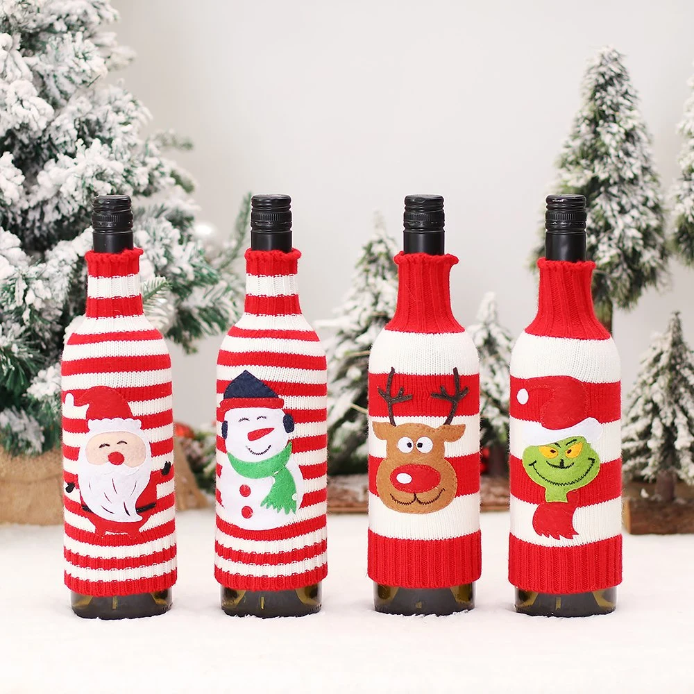 High Quality Hot Sale Christmas Party Favorite Christmas Wine Cover Decoration