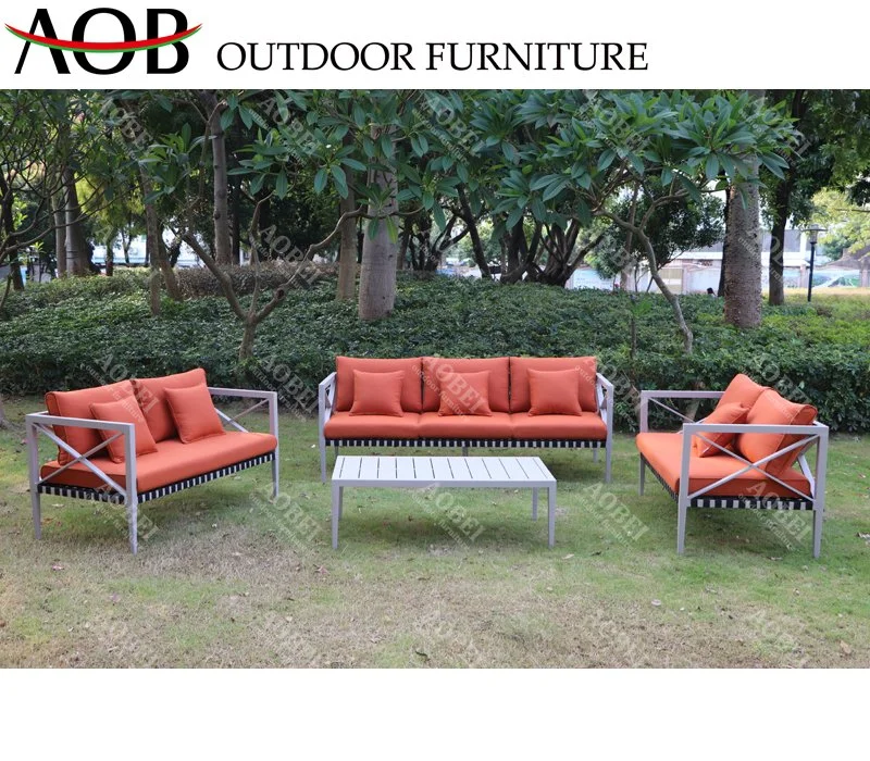 Chinese Modern Outdoor Garden Hotel Patio Resort Leisure Lounge Apartment Sectional Sofa Furniture