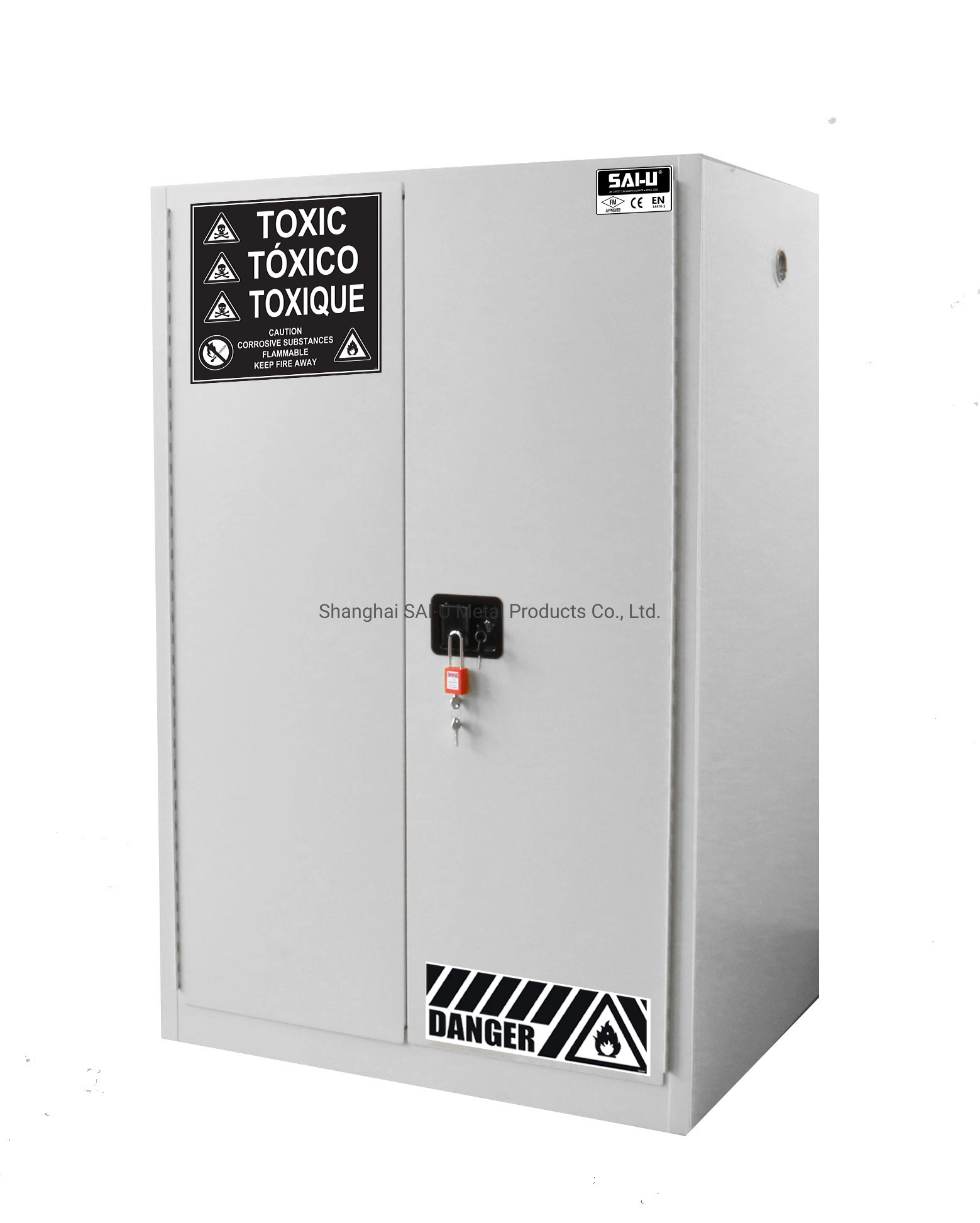 Sai-U 90 Gallon Toxic Chemical Cabinet Poison Storage Cabinets Dangerous Goods Storage