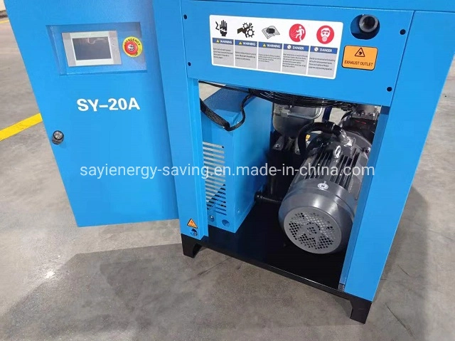 Best Selling 20HP CE Approved Single Two Stage Air End Screw Air Compressor Energysaving Laser Cutting Industrial AC Compressor