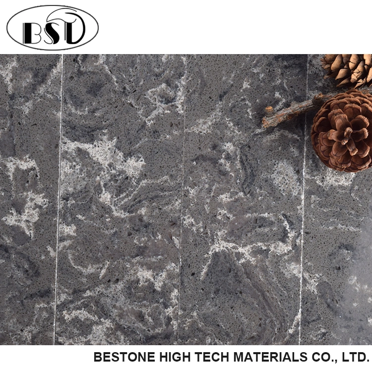 Deep Grey Beautiful Series Artificial Quartz Stone Countertops