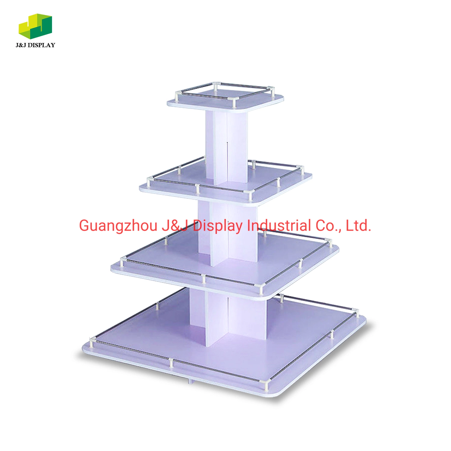 Wholesale/Supplier Retail Store Wood Double Four Sided Rotating Display Rack