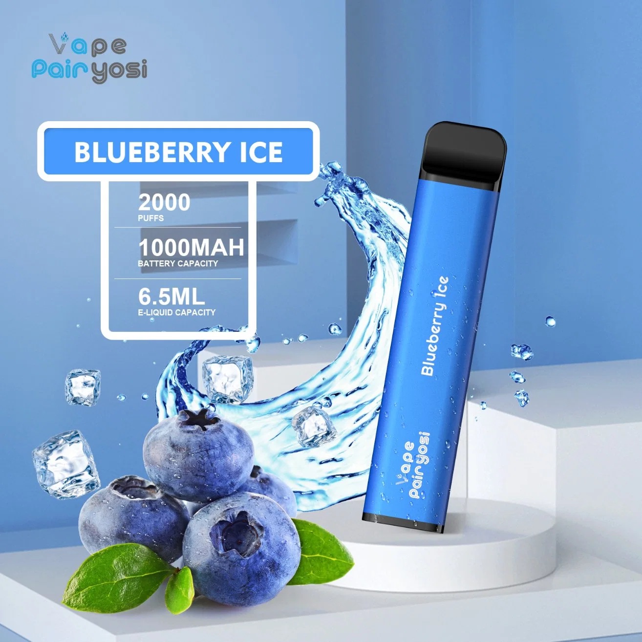 Factory Hot Sale Wholesale/Supplier Disposable/Chargeable Vape Pen Powder Puff 1600 Pufffs