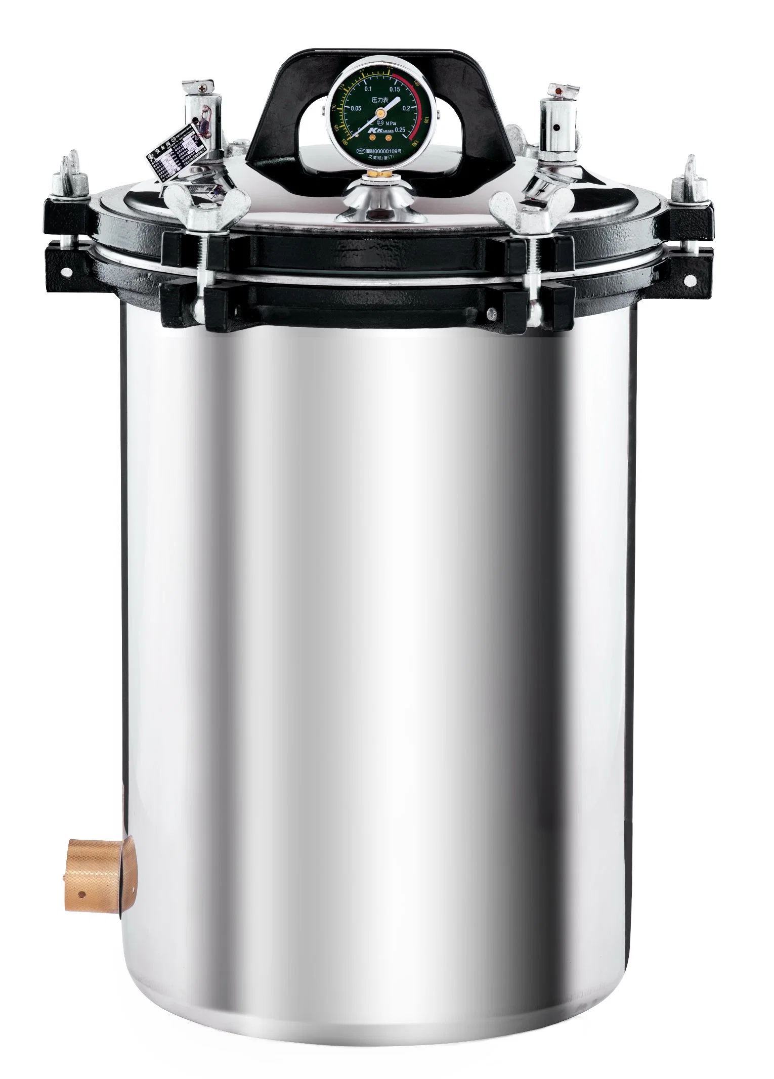 Full SUS 304 Stainless Steel Structure Yly-280b Portable Autoclave Sterilizer 30L