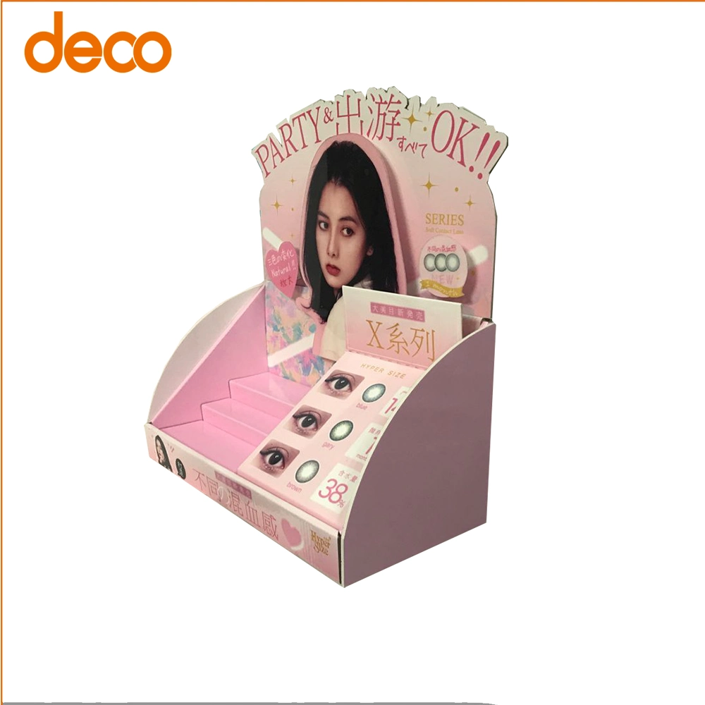 Corrugated Cardboard Speciality Retail Contact Lenses Counter Display