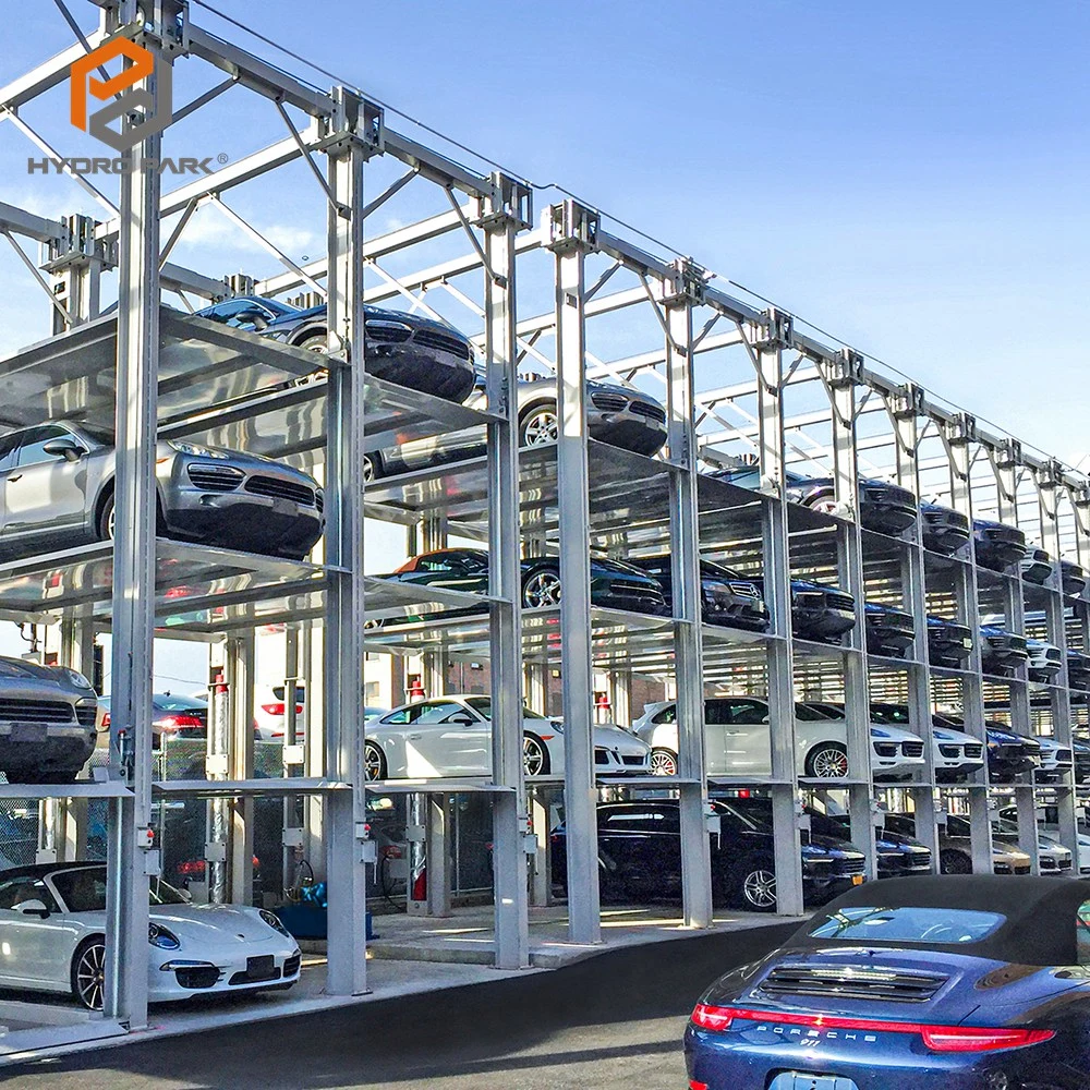 Mechanical Hydraulic 4 Post Car Rack Parking Lifts Equipment for Storage