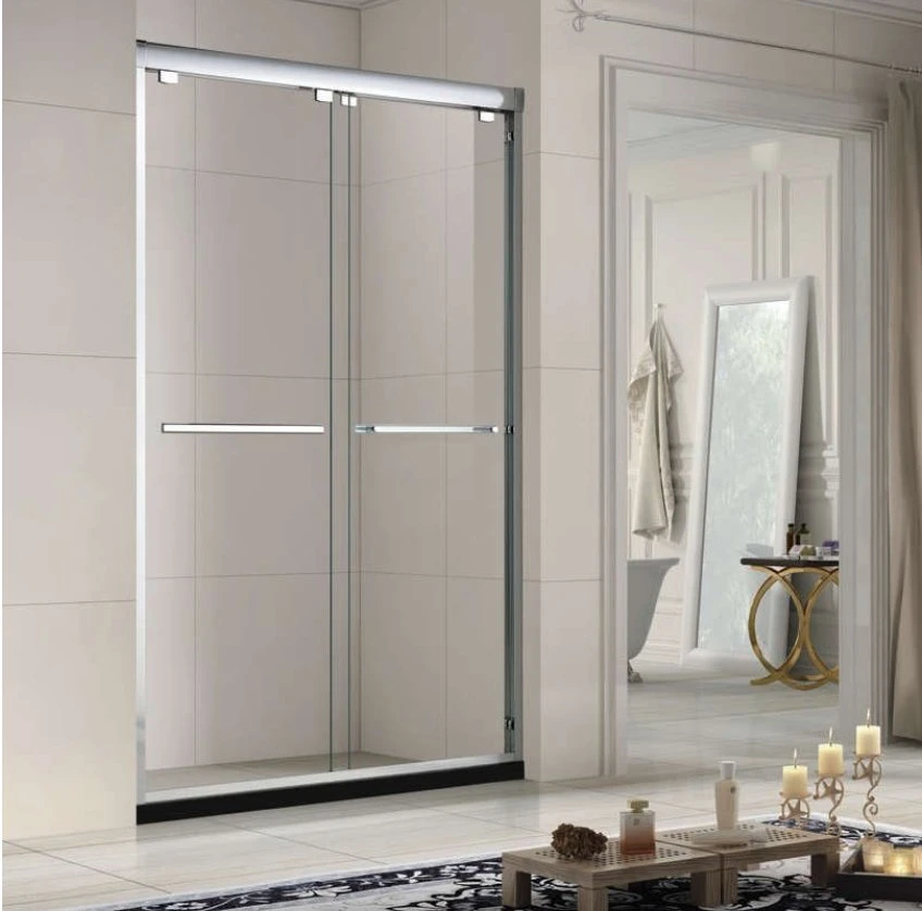 Hotel Shower Room Aluminum Frame Tempered Glass