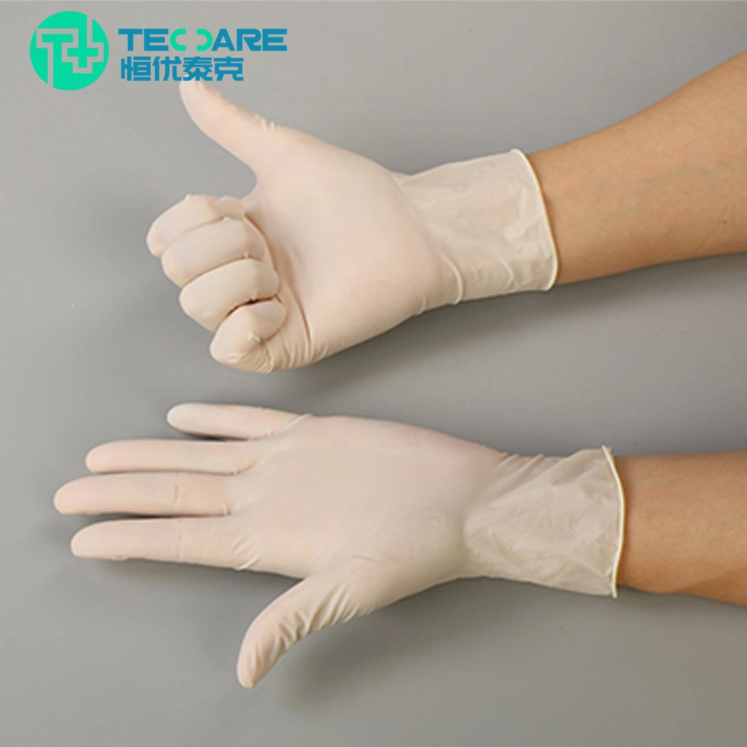 Factory Wholesale/Supplier Disposable Rubber Examination Glove Latex Work Gloves