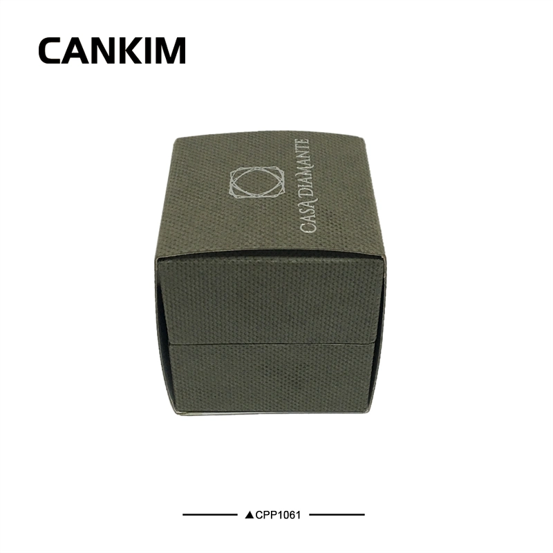 Cankim Wedding Ring Box Luxury Paper Ring Box Vintage Ring Box with Sleeve