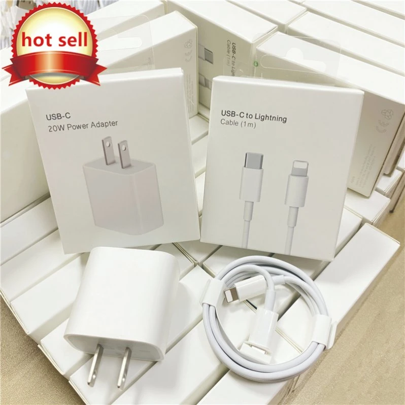 Wholesale Universal Original Pd 20W 5W Fast Original Box Packaging USB Type C Phone Charger with Portable Cable Power Adapter for iPhone Mobile Phone Cable