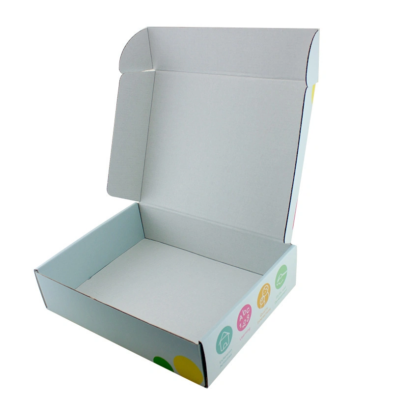 Single Wall Corrugated Cardboard Paper Carton Box, Custom Logo Printed Recyclable Gift Packaging Box