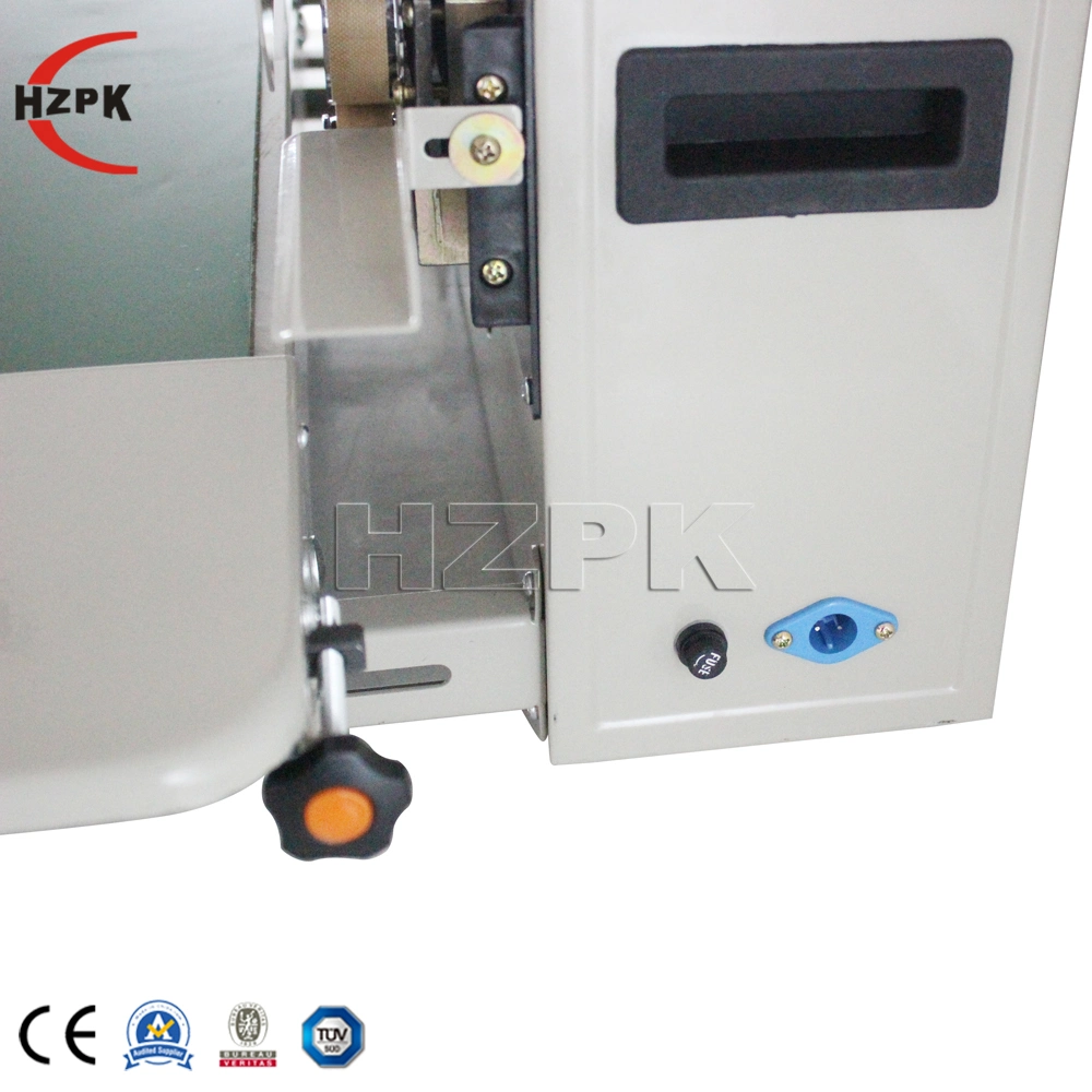 Hzpk Plastic Bag Band Sealer Continous Sealing Machine Fr-900 in Stock