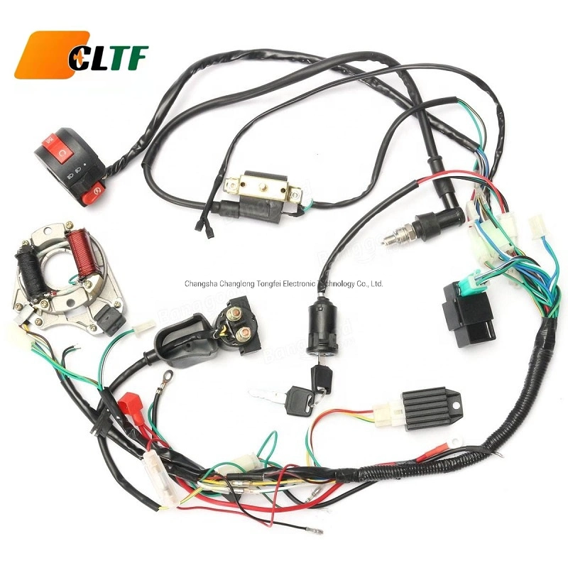 Chicote de fios do motociclo eléctrico da máquina automática de cabo elétrico de montagem