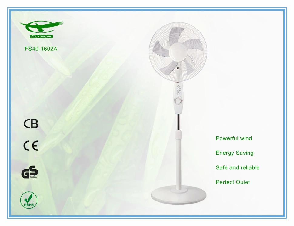 Energy Saving Time Control as Blades 3 Speed Oscillation Stand Table Fan for Home/Office Appliance Fs40-1602A