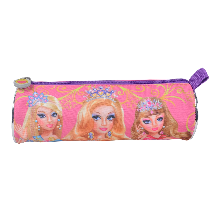 Cute Princess Cartoon Anime Polyester Girl School Pencil Case Bag