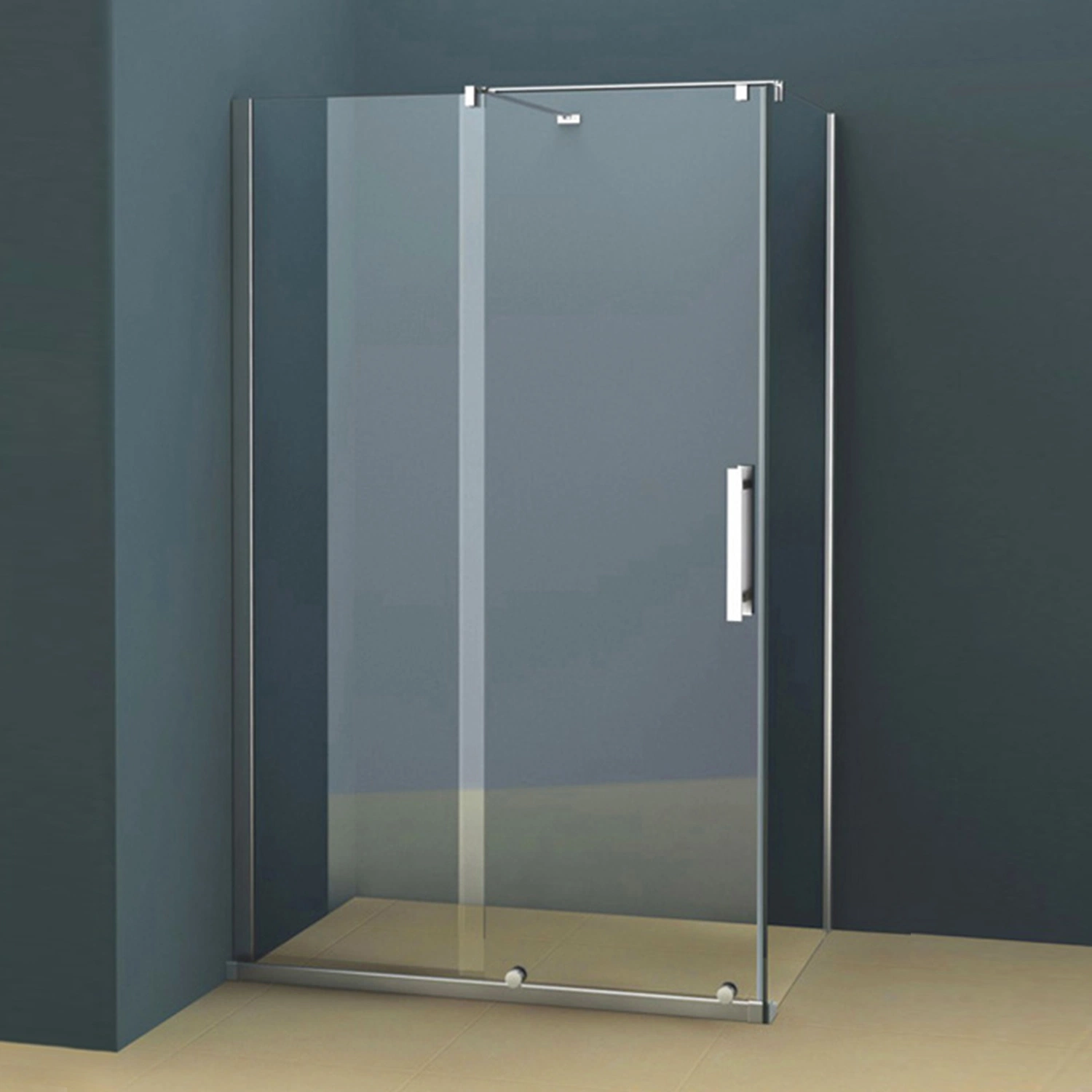 Luxury Tempered Glass Shower Door Fashion Simple Bathroom Enclosure (KP11B)