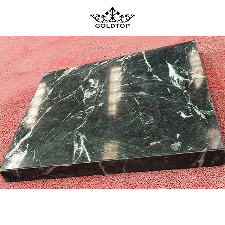 Baumaterial Naturstein Poliert / Honed Oberfläche Badezimmer / Küche / Wohnzimmer Arbeitsplatte Indian Green Marble für zu Hause