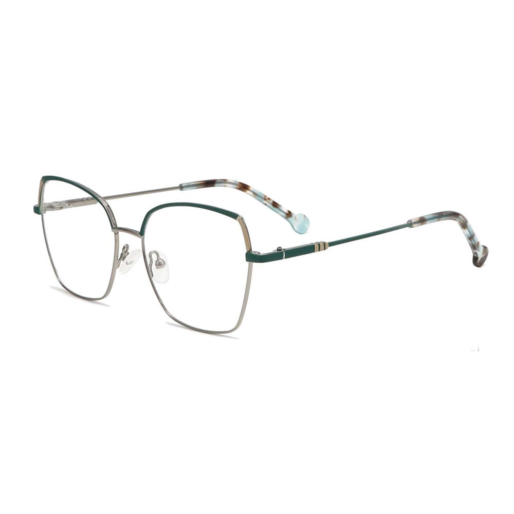 Gd Customer Logo Double Color Women Colorful Metal Optical Frame Eyeglasses Glasses Frames for Men