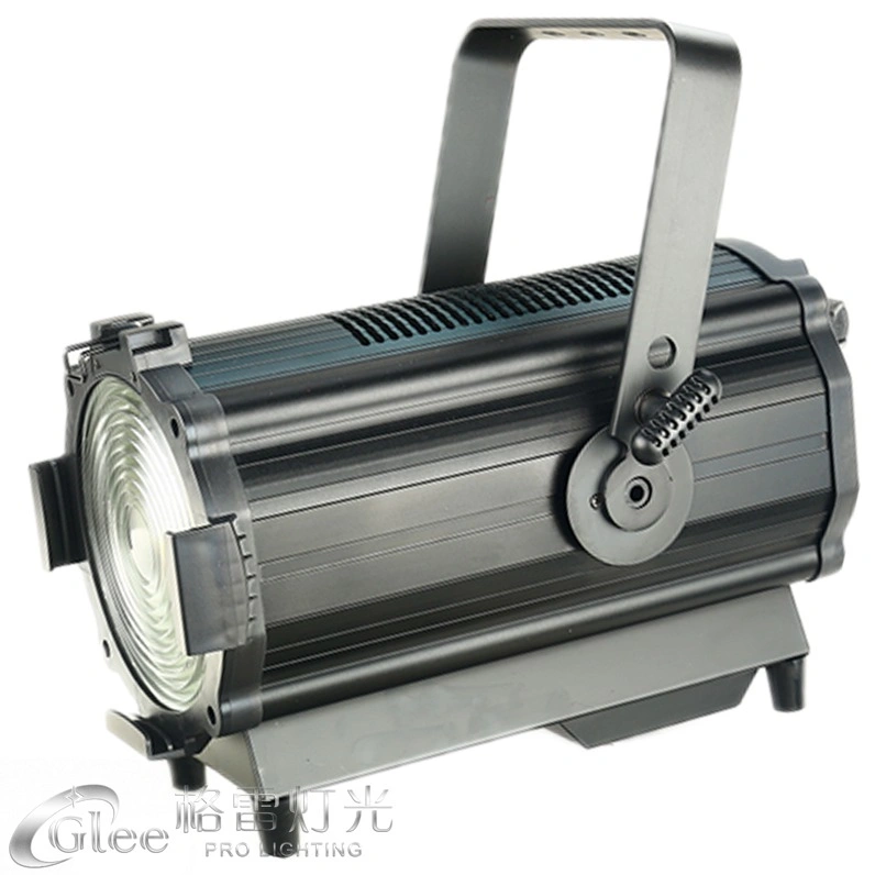 200W RGBW LED Auto Electric Motorized Zoom Fresnel Theatrical Spotlight