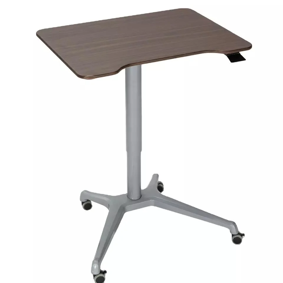 Sit and Stand Desk Gas Lift Round Adjustable Gas Lift Pneumatic Lifting Desk