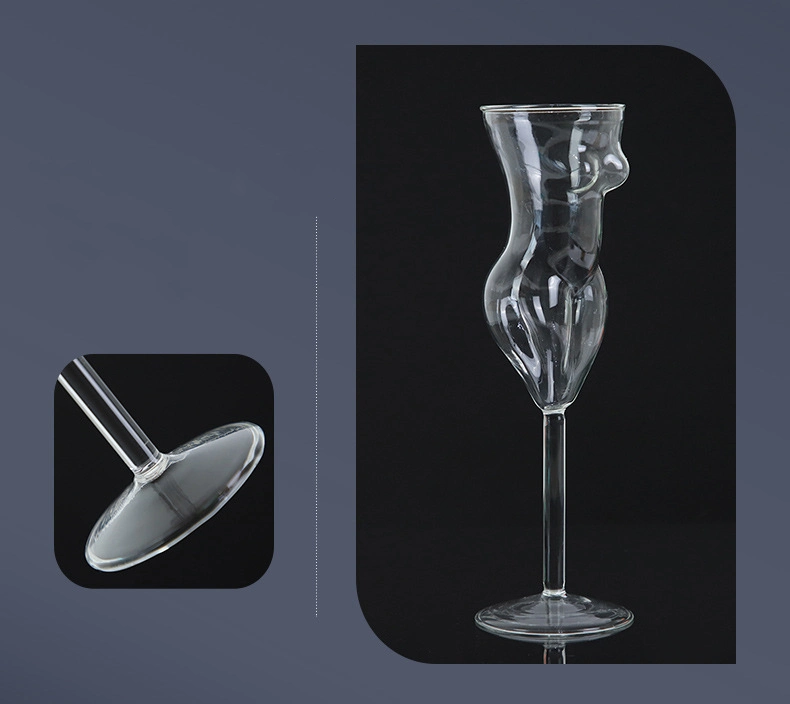 150ml Women Body Shape Glass Cup Bar Cocktail Wineglass