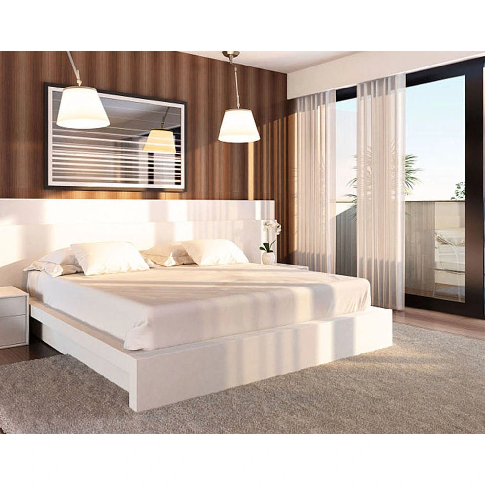 Hotel Bedroom Furniture Wooden Australia Modern Style Walnut MDF Hotel Furniture Set