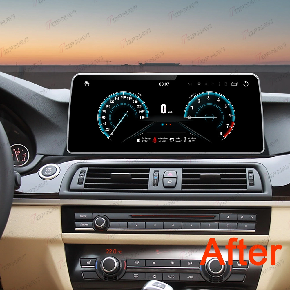 مشغل فيديو سيارة Android مقاس 12.3 بوصة لـ CIC BMW 5er 5er GT X3 2009-2012