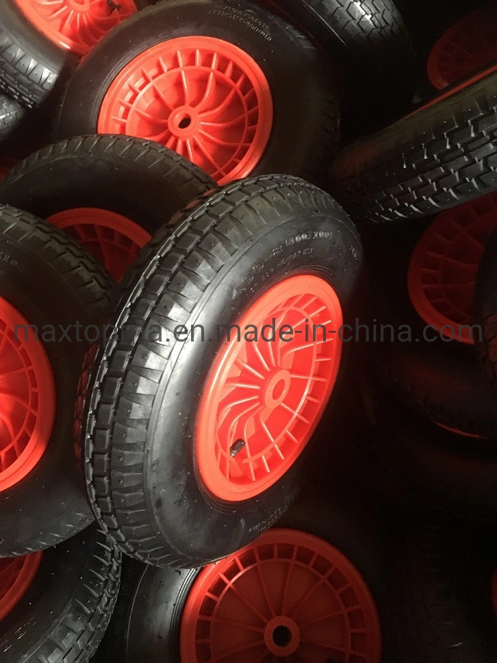 16X4.00-8 Wheelbarrow Balance Bike Wheels Polyurethane Filled Rubber Tire PU Foam Wheels