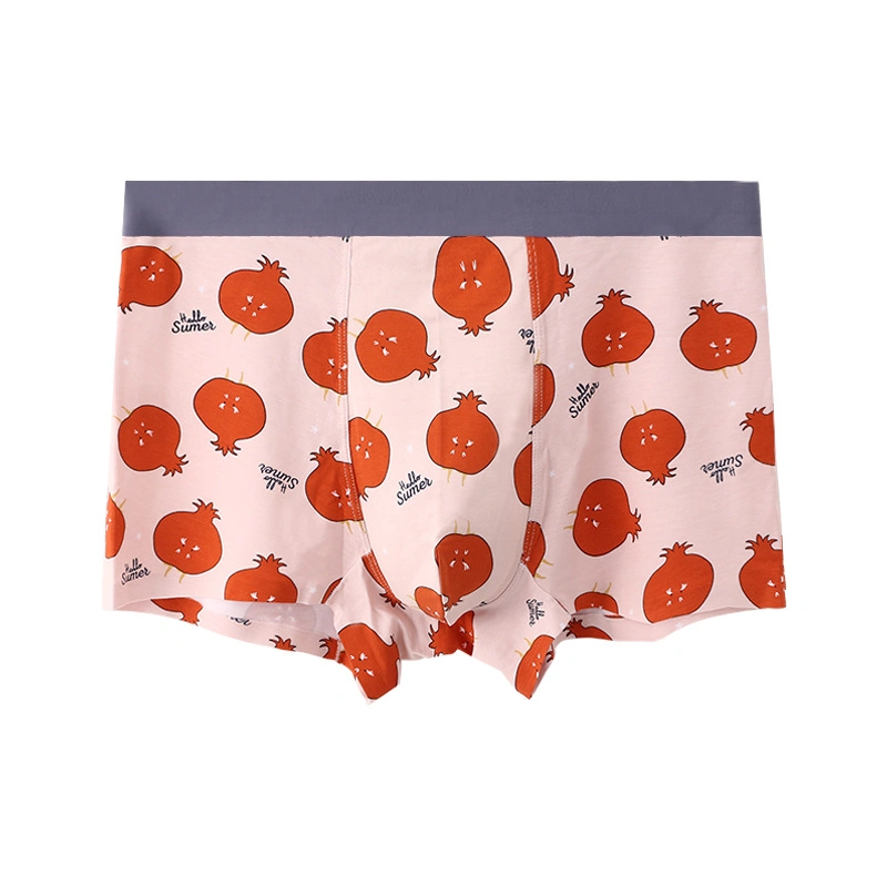 Fashion Print Modal Antibacterial Boxers Thin Men's Underwear