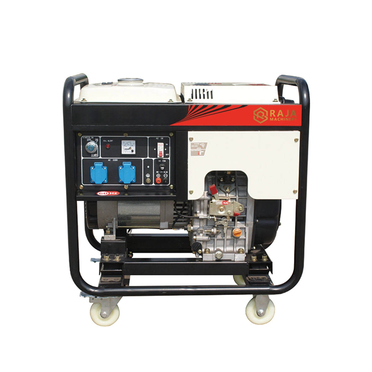 Air Cooled Single Cylinder 9.0KW Diesel Generator for Construction Site Outdoor Electricity