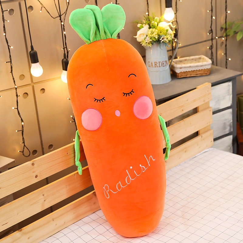 Pet Products Dog Item Stuffed Carrot Shaped Soft Eggplant Toy