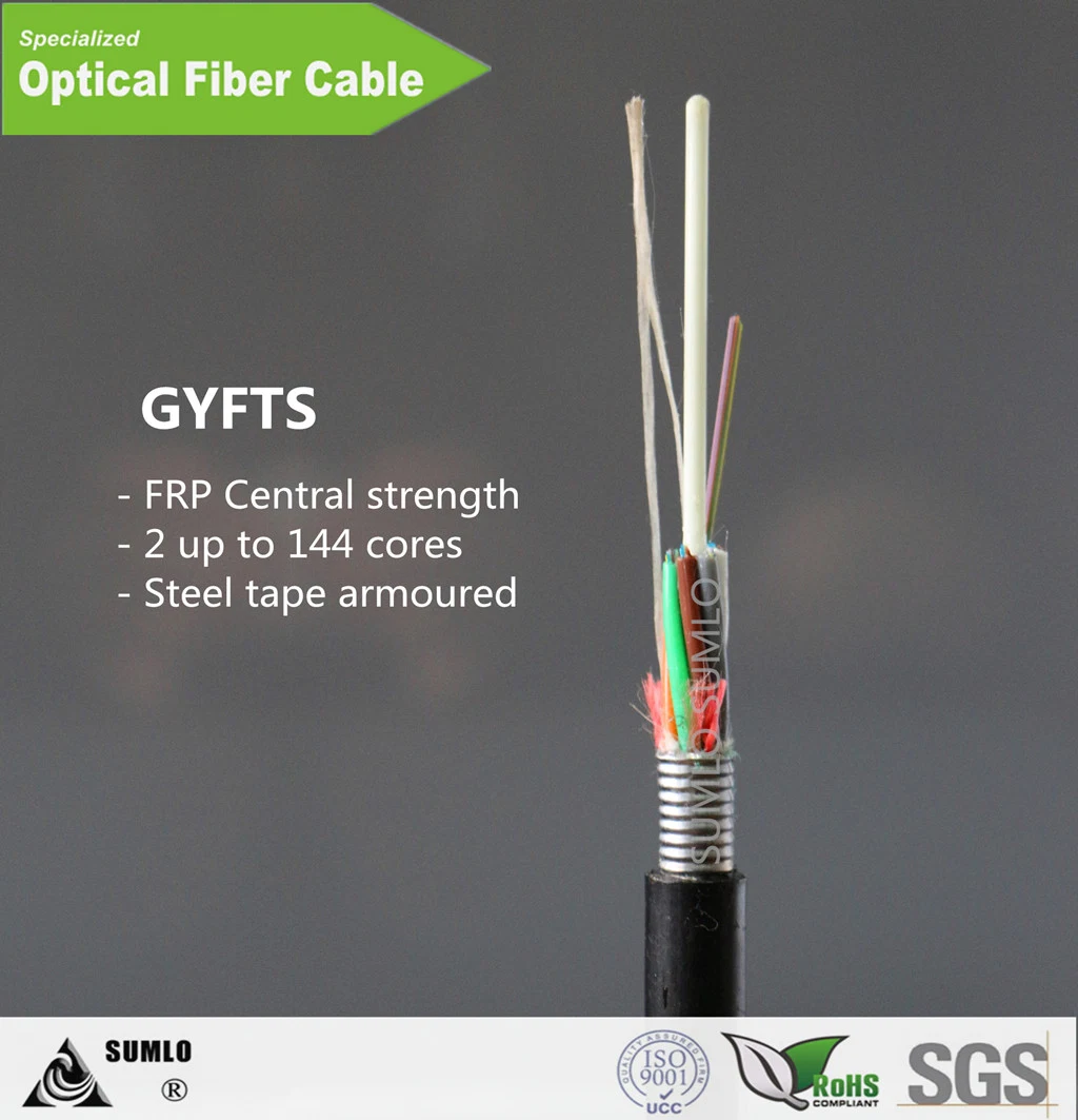 24cores Gyfts Non-Metallic Outdoor Optical Fiber Cable