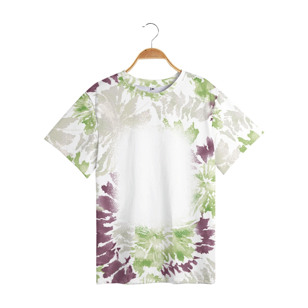 T-Shirt Personnalis De Sublimation Blanc Damen Sublimacion T-Shirts 65 Benutzerdefinierter Poly-Druck