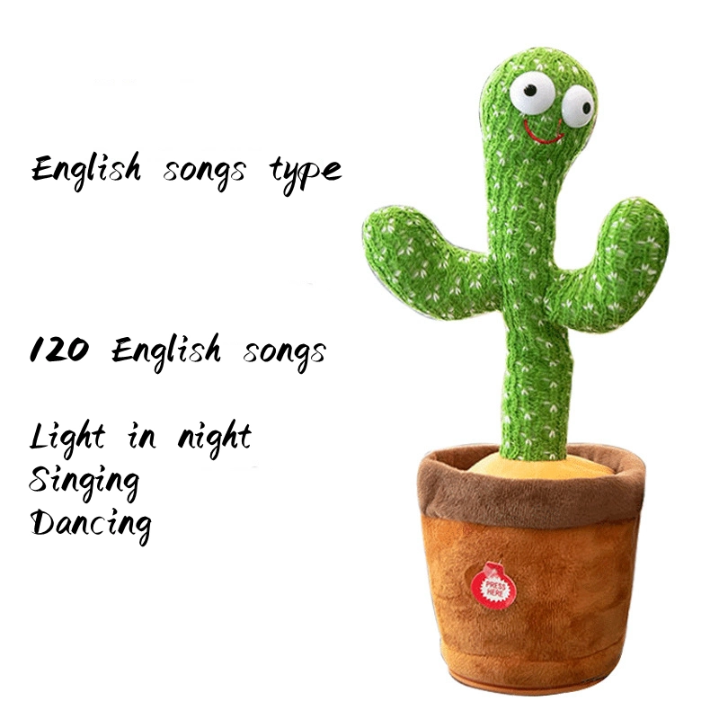 Dancing Cactus Singing Music Baby Plush Toy Electric Doll