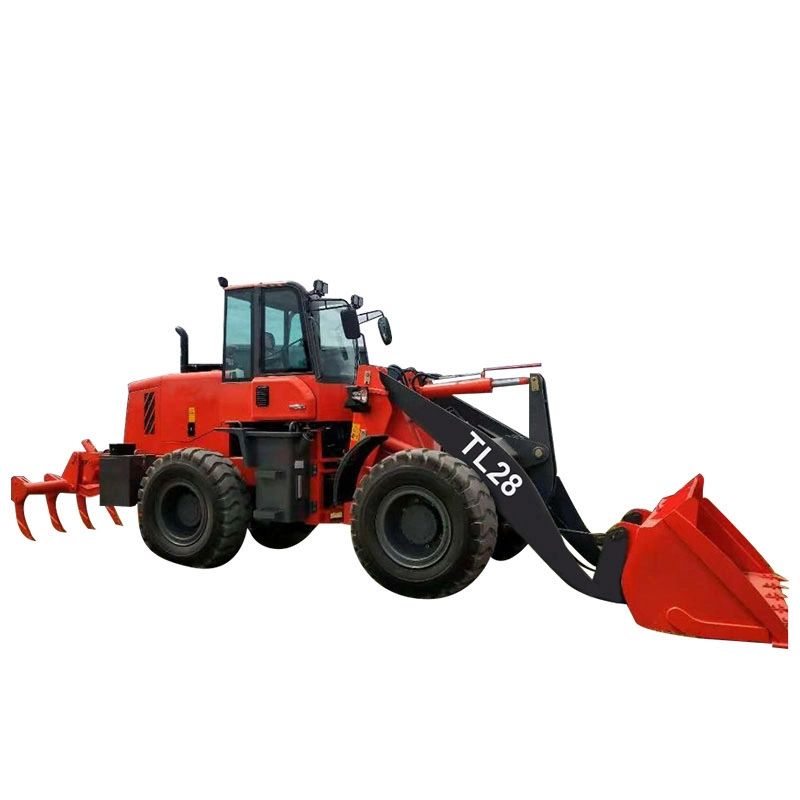 Zl28 2.8t Mini Construction Machinery Equipment Boom Self Wheel Loader Truck for Sale