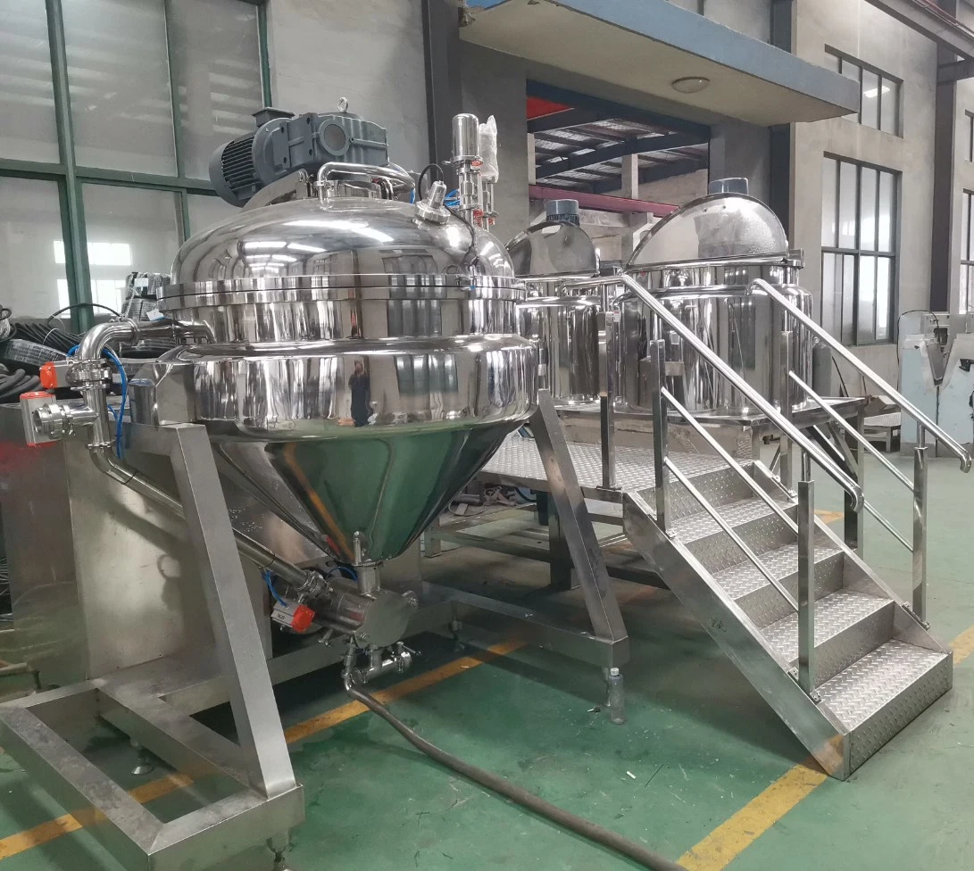 Mayonnaise-Industriel Emulsification Machine Mayonnaise Production Line Vacuum Emulsifier Machine Mayonnaise Making Machine